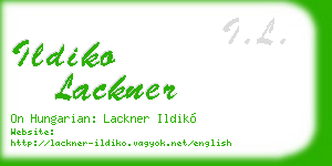 ildiko lackner business card